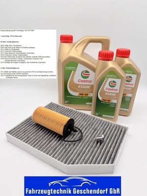 kl. Filtersatz + 6L Castrol Edge 5W30 LL-04 BMW 3er G20 G21 G80 G81  316d-320d