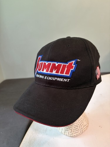 Vintage Summit Racing Equipment Hat Cap Adjustable Strapback Black Automotive