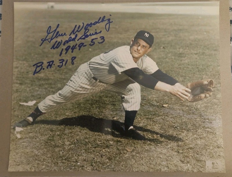 Gene Woodling Signed Autograph 8x10 Inscription Photo