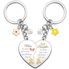 Mom Keychain Mom Gifts from Daughter Birthday Gifts for Moms Daughter Gift
