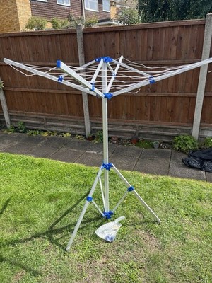 Portable Aluminium Clothes Line Camping Caravan Washing Airer - Main Image