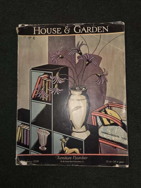 HOUSE & GARDEN Magazine February, 1928. Complete 184 Pages Ads,good Cond Rare