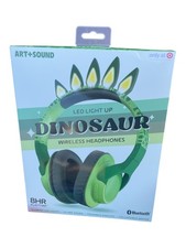 LED Light Up Dinosaur Wireless Bluetooth Headphones Kids NEW IN BOX