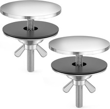 Sink Hole Cover, 2 Pack Stainless Steel Metal 2" Kitchen Faucet Hole Cover Tap H