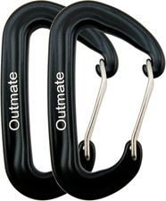 12Kn Heavy-Duty Carabiner Clips - Durable, Lightweight Aluminum Alloy Carabiners
