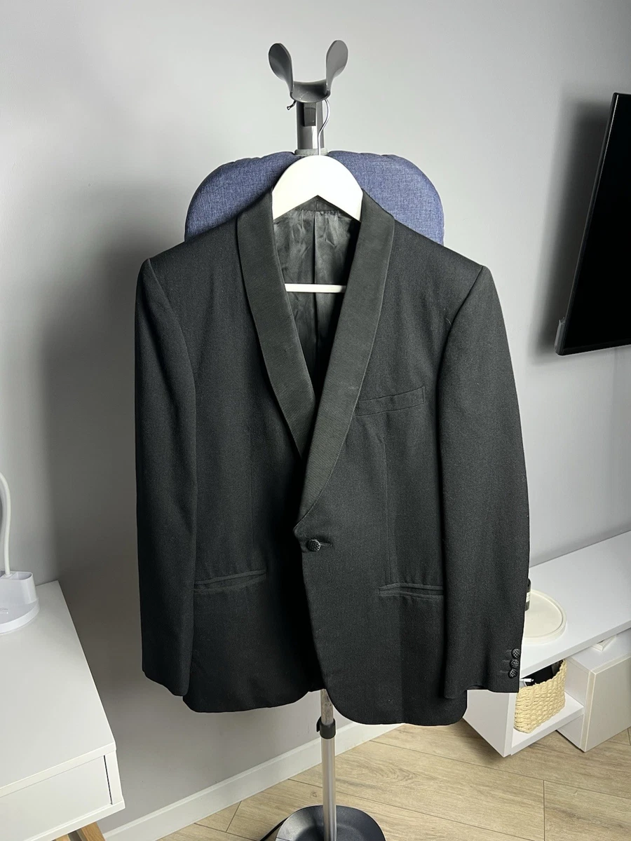 Veste De Costume Blazer Noir Chic Vintage 80's