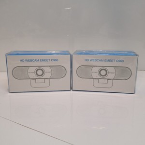 LOT OF 2 eMeet C960 1080p Webcams Matching Pair Home & Office NEW SEALED Bundle