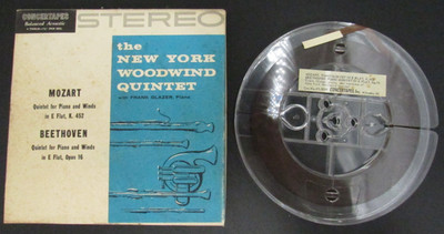 New York Woodwind Quintet Mozart E Flat Beethoven E Flat Reel To Reel Tape Video