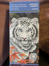 Diamond Dots Gem Art Kit 6-LOT Tiger Wolf Brooch Carry Bag crafts Butterfly