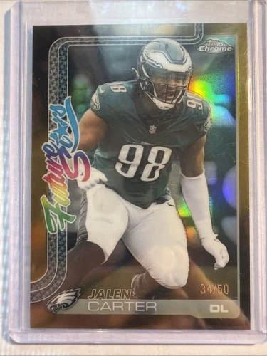 2025 Topps Chrome Jalen Carter Gold Refractor (RAW)
