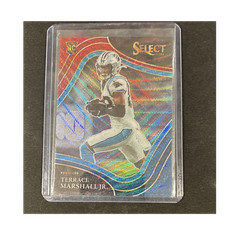 2021 Panini Select Tri-Color Prizm Rookie Terrace Marshall Jr. #362/75 Panthers