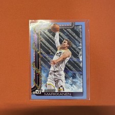 2025-26 Topps Holiday #H101 Lauri Markkanen Light Blue & White Glitter Utah Jazz