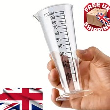 100ml Food-Grade Plastic Measuring Cup with Scale NEW