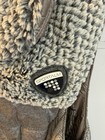 Sportalm 1953 Women's Gray Puffer Vest Full Zip Faux Fur Trim Pockets 38 — photo 2