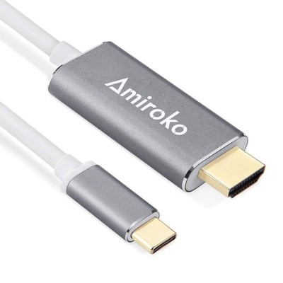 USB to HDMI Cable 6FT, USB 3.1 (Thunderbolt 3 ) to HDMI Adapter 4K Cable for ...