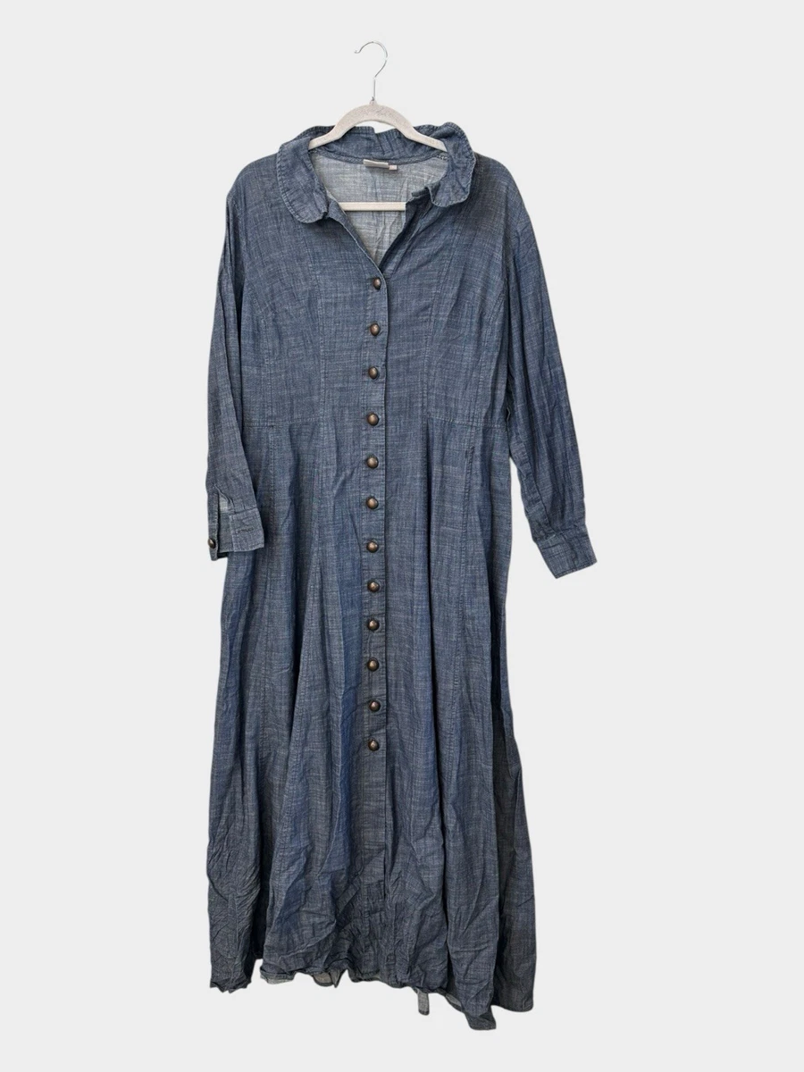 Maxi shirt dress dames mouwloos lange jurk katoen luchtig