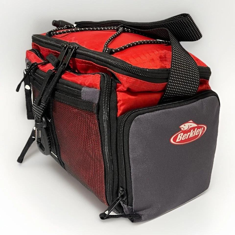 Bolsa de pesca pequeña Berkley rara con 2 cajas utilitarias pequeñas Foto 4 de 4