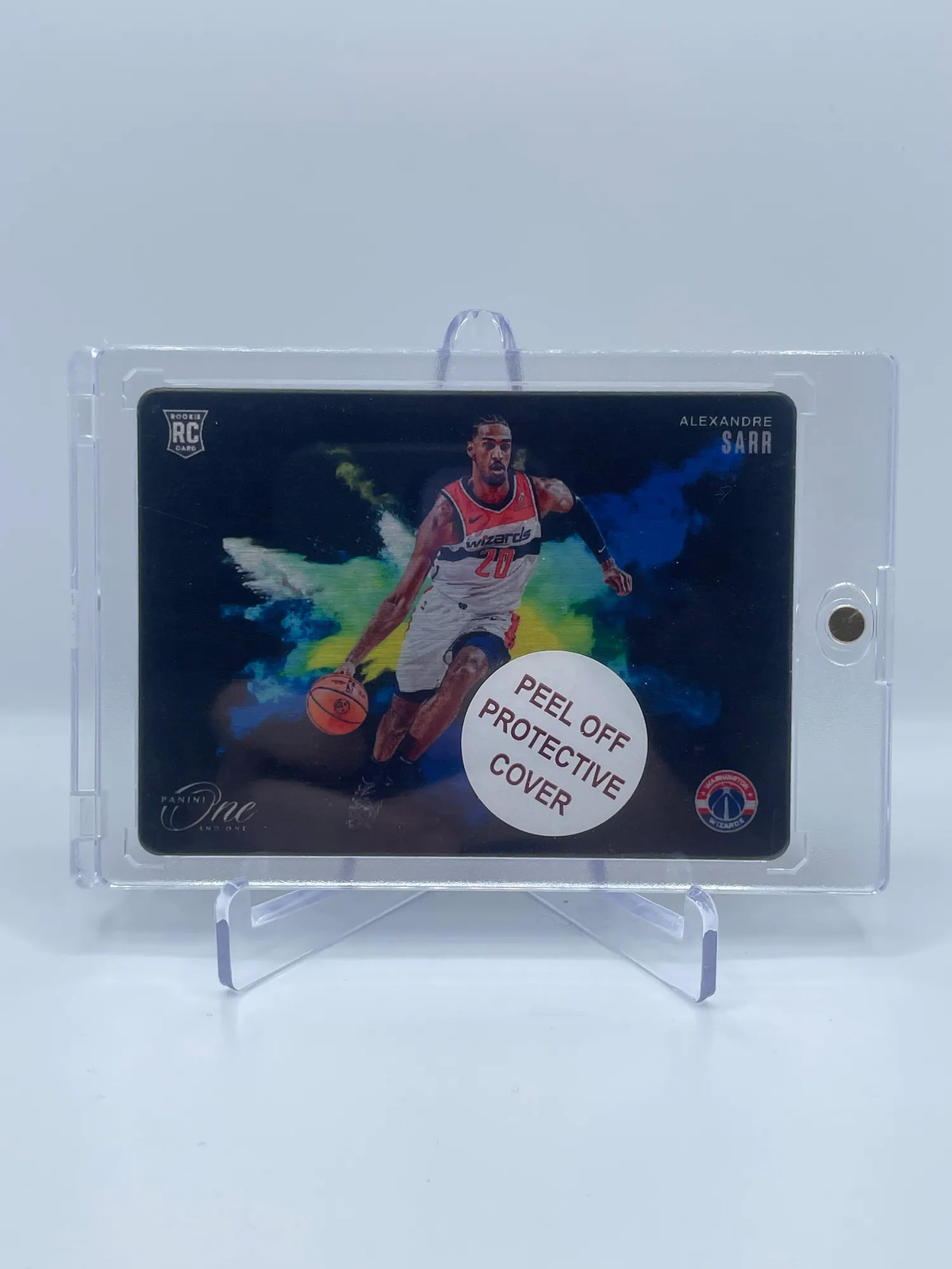 2024 ONE AND ONE ALEXANDRE SARR ROOKIE METAL BLACK COLOR BLAST CASE HIT 