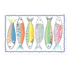 Mackenzie GO FISH non-slip vinyl mat Made in USA 2' x 3' NEW - SKU 360-47013