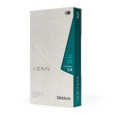 D'Addario VENN Bb Clarinet Reed, G2, Strength 2.0, 1-Pack