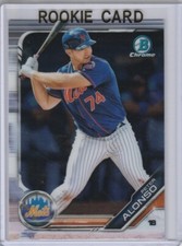 PETER ALONSO ROOKIE CARD 2019 Bowman Chrome Baseball RC $$ NEW YORK METS!