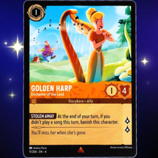 Golden Harp Enchanter of the Land - Rare - Lorcana TCG Ursula's Return 11/204