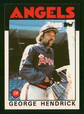 GEORGE HENDRICK 1986 TOPPS TIFFANY 86 NO 190 EXMINT+          15848