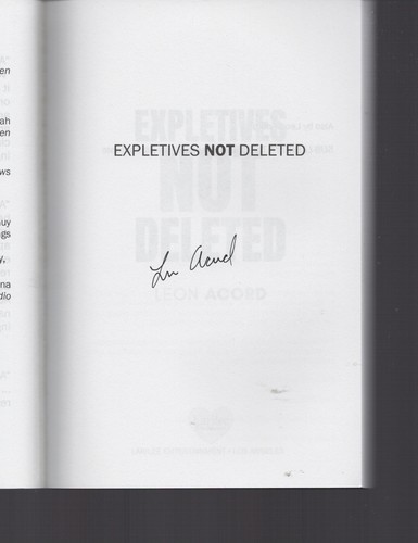 Expletives Not Deleted / SIGNED / Leon Accord / NOT Personalized! Gay Interest - Picture 2 of 5