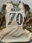 Game Worn 2019 Holtby Washington Capitals NHL Adidas Military Jersey 60G Camo