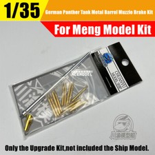 Kit freno + gusci 1/35 carro armato pantera tedesco canna pistola metallo per Meng