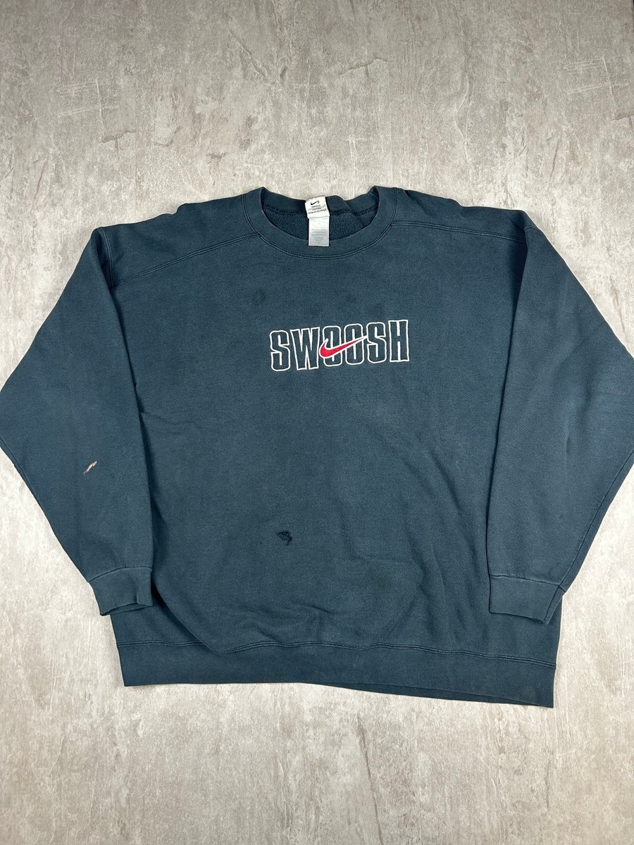 Vintage 90s Nike Swoosh Graphic Crewneck Sweatshirt Men's