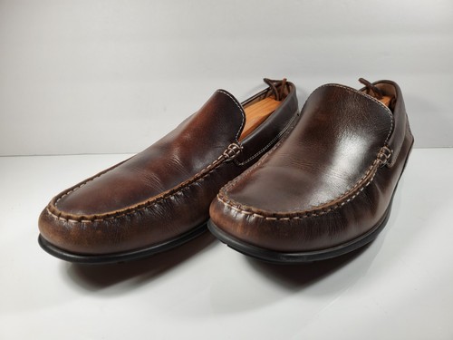 ecco Men's Brown Moccasin Loafer - Size 45 - Picture 3 of 9