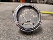 1946 Stewart Warner Vintage 6 Volt 60- 240 Degree Water Temp Gauge Racing