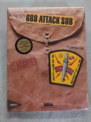 NEW 688 Attack Sub ECA Electronic Arts Amiga Game Big Box SEALED | eBay