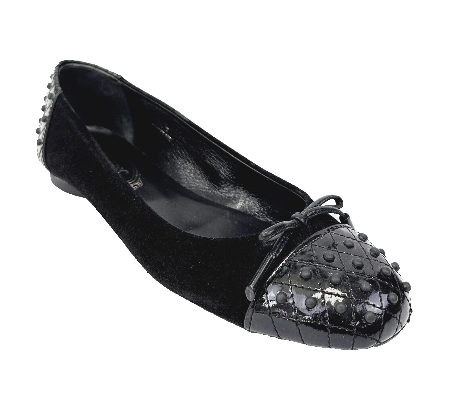 Tod's女式芭蕾舞漆皮平底鞋