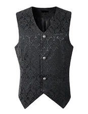 New Brocade Men's Vest Waistcoat Gothic Steampunk Victorian/Western-Reenactment
