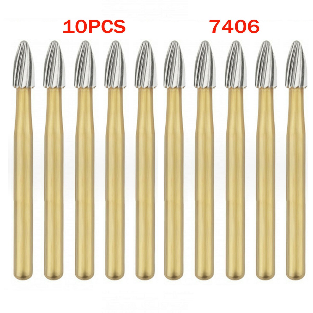 Filo Interdentale Oral B 10x Dental Trimming &amp; Finishing Gold Burs Carbide Burs 7901/7803/7104/7404/7205 Phone Per Capelli Professionale