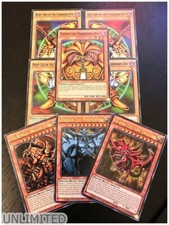 YUGIOH MINT EXODIA + EGYPTIAN GOD CARDS: OBELISK SLIFER RA - 8-CARD SET - LDK2