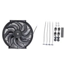 Electric Condenser Radiator Cooling Fan Assembly 14" Inch For Nissan Pathfinder