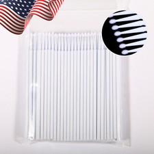 Dental Micro Applicator Brush Disposable Makeup Eyelash Brushes White 1.5mm