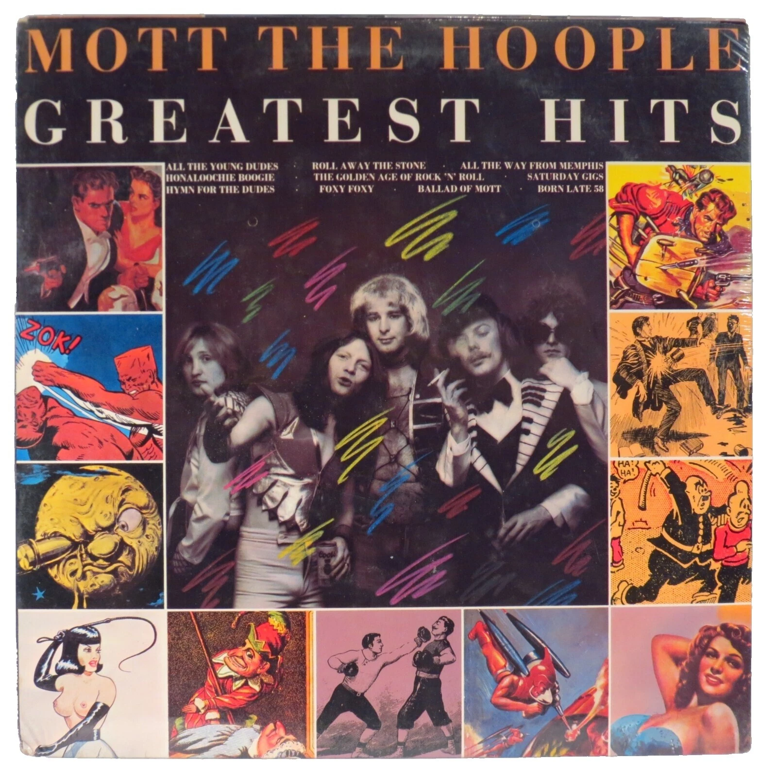 Mott the Hoople Mint (M) Grading 33 RPM Speed Vinyl Records