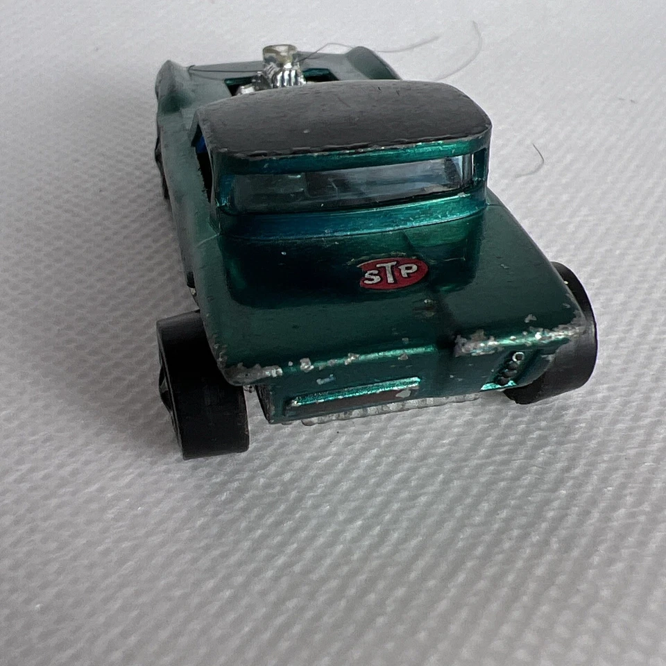 Vintage 1967 Hot Wheels Python Green Redline Die-Cast Car Hong Kong Mattel - Image 4 of 4