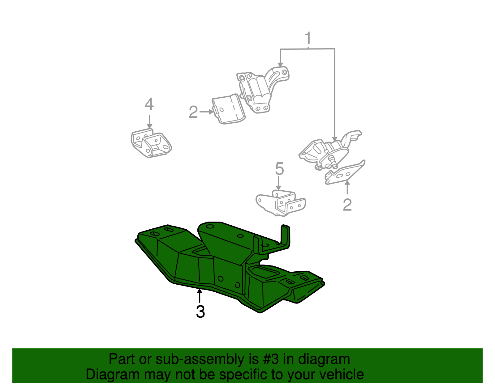 Genuine Ford Trans Mount 1R3Z6068AA eBay