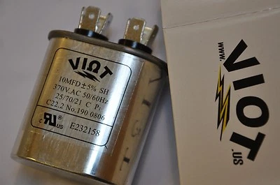 VIOT Compressor Furnace Blower Fan Motor Start Run Capacitor 10uFD 370V HVAC Shop/Lab