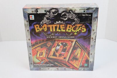 NEW Hasbro Milton Bradley BATTLEBOTS Kickbot Arena Board Dice Game-2001 SEALED