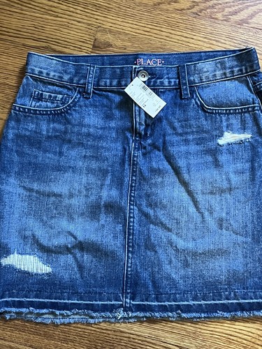 Lot Of 4 - Justice - NWT Girls Size 14 Denim Shorts / Children's Place Skirt 14 - Picture 3 of 7