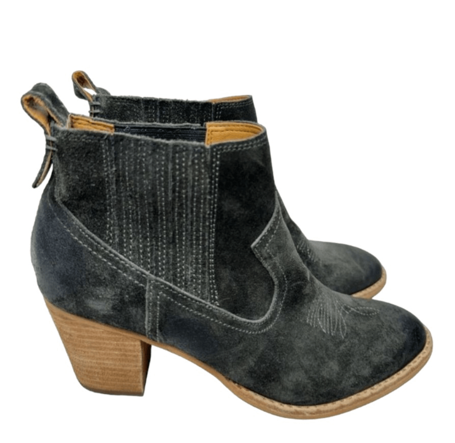 Dolce Vita Women’s Charcoal Suede + Leather Boots Dolce Vita 7.5 Womens Charcoal Suede Heeled Ankle Boots | eBay main image 2