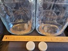 Vintage Rare Embossed Half Gallon Little Amana Glass Wine Jug(2) With Lids — photo 5