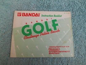 VINTAGE 1988 BANDAI GOLF CHALLENGE PEBBLE BEACH NINTENDO NES HAS ORIGINAL MANUAL
