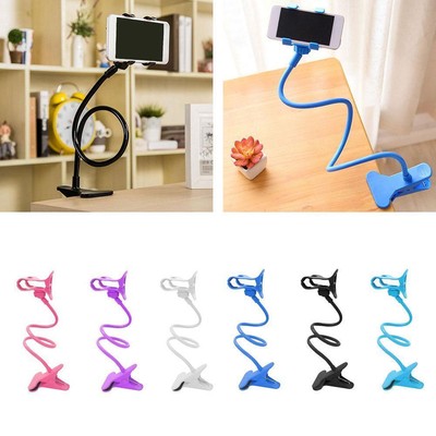 Flexible 360 Clip Mobile Cell Phone Holder Lazy Bed Desktop Bracket Stand Y5G>